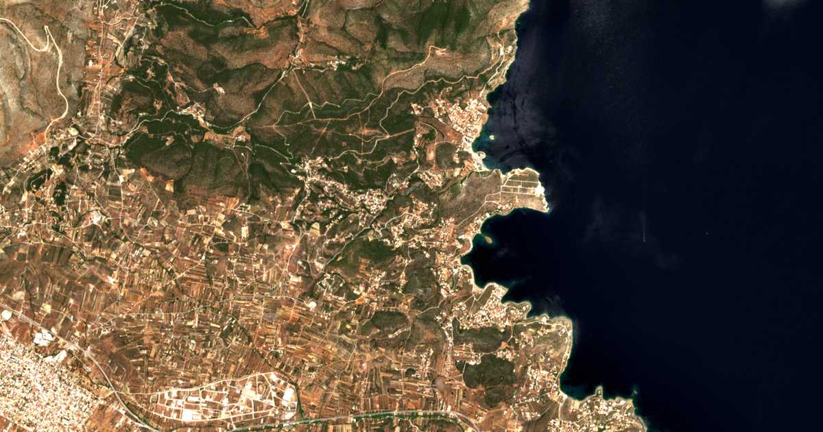 Carte satellite de Marístra