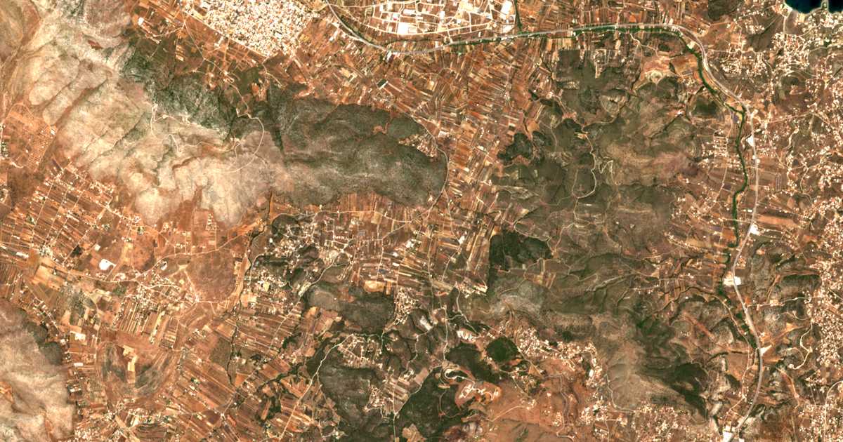 Carte satellite de Mitropísi