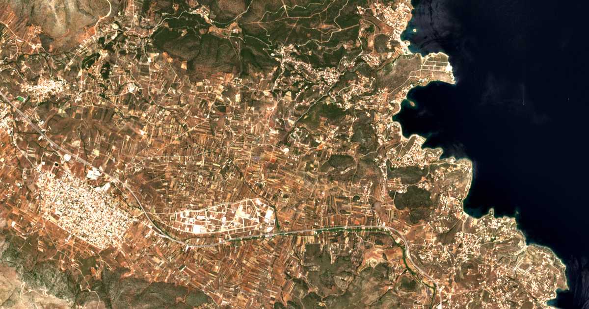 Carte satellite de Ntárdeza