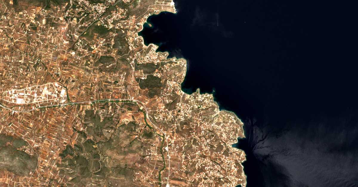 Carte satellite de Péfka