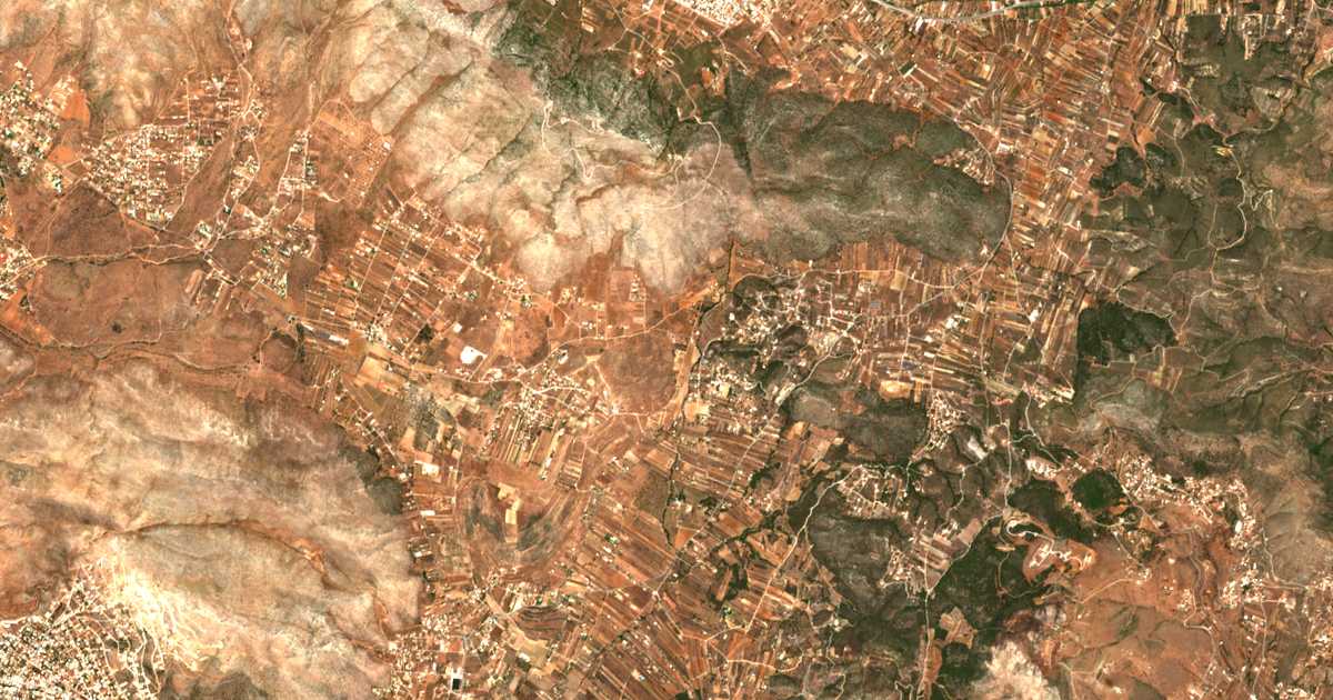 Carte satellite de Sákka
