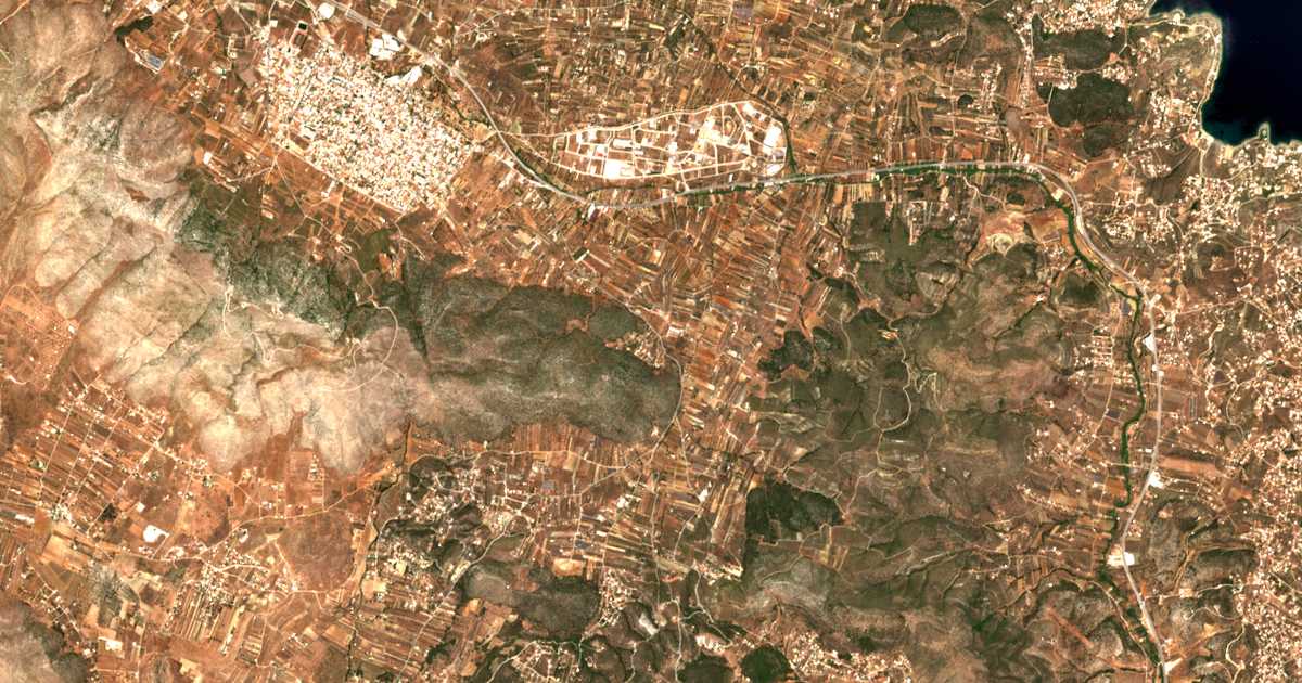 Carte satellite de Skáleza Mitrantóni