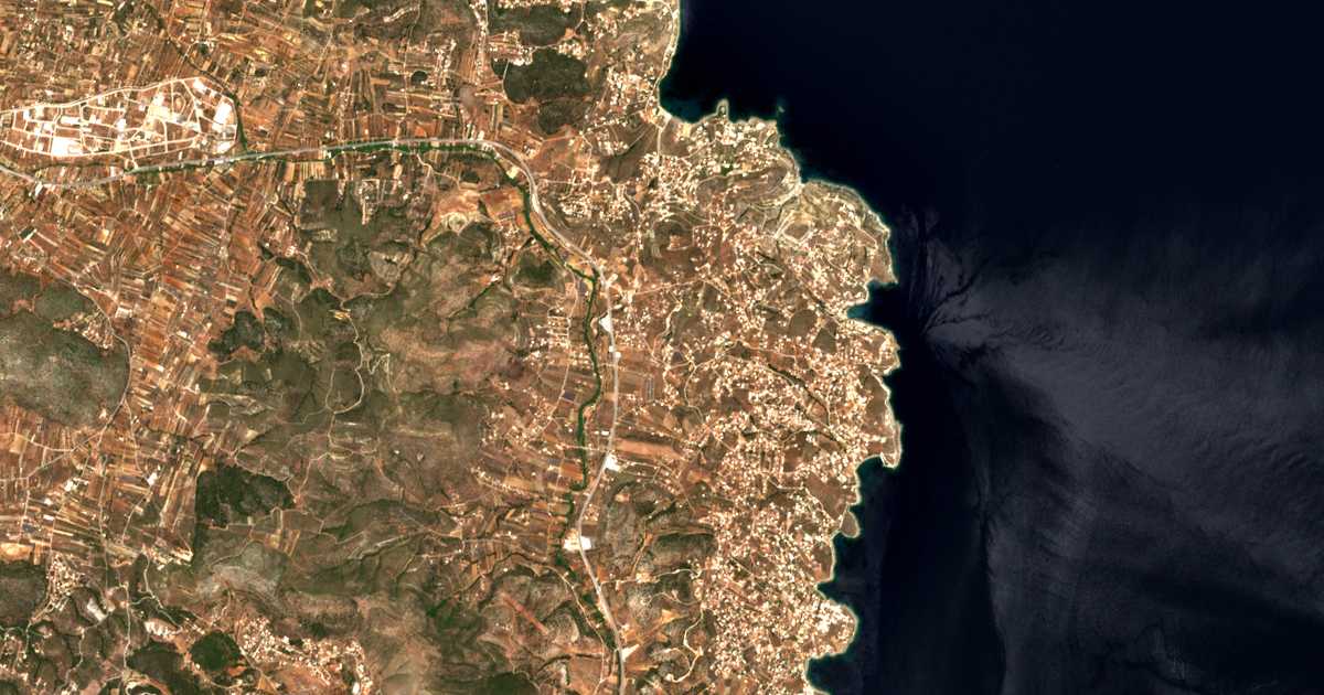 Carte satellite de Spiliazéza