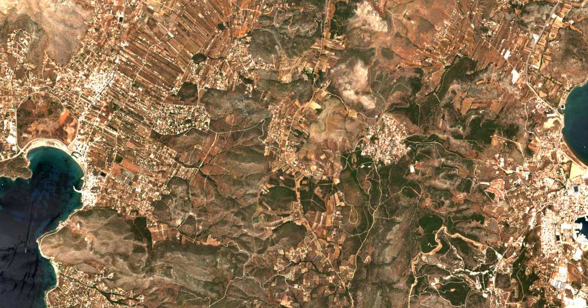 Carte satellite de Synterína