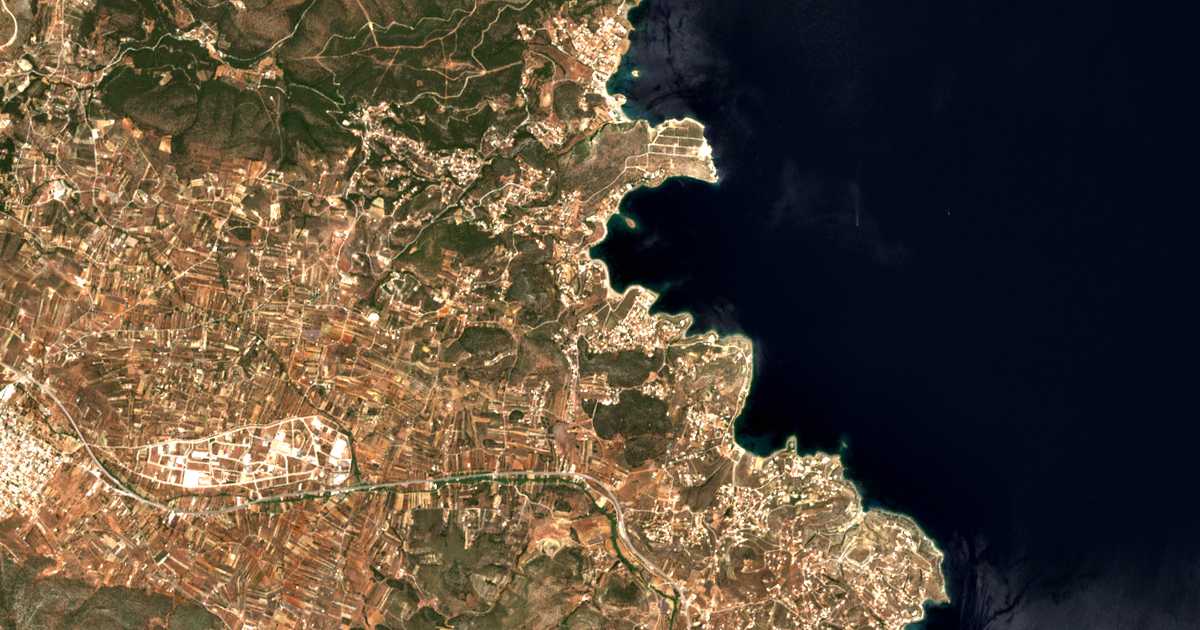 Carte satellite de Vénio Daskaleioú