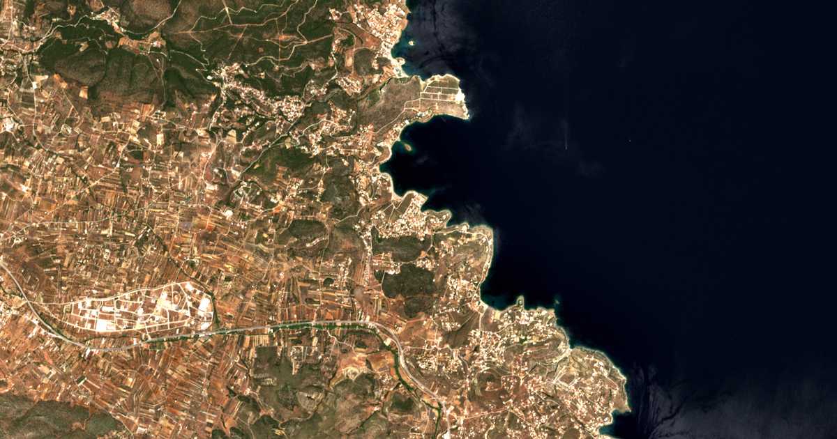 Carte satellite de Daskalió