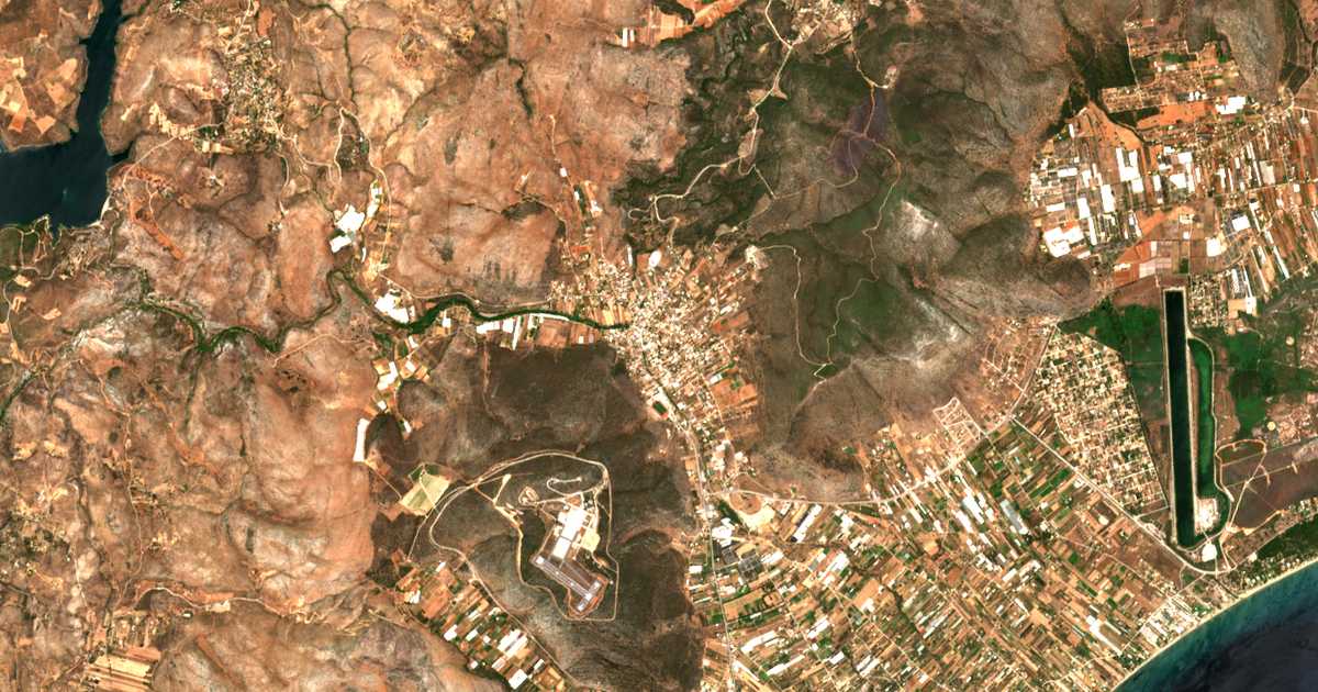 Carte satellite de Marathon