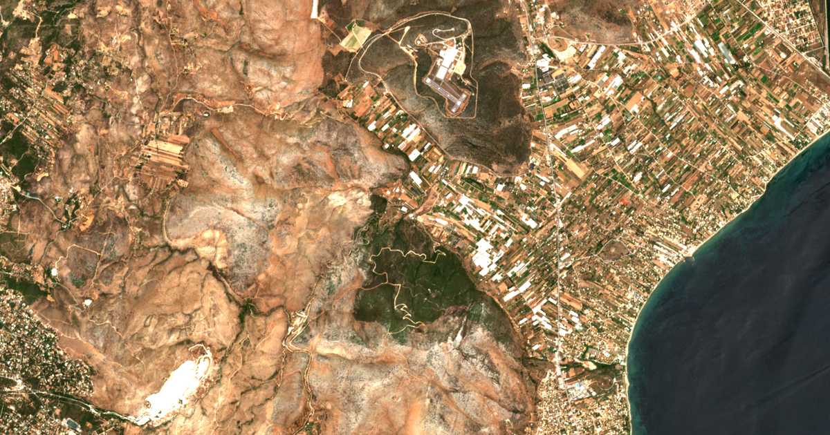 Carte satellite de Vranás