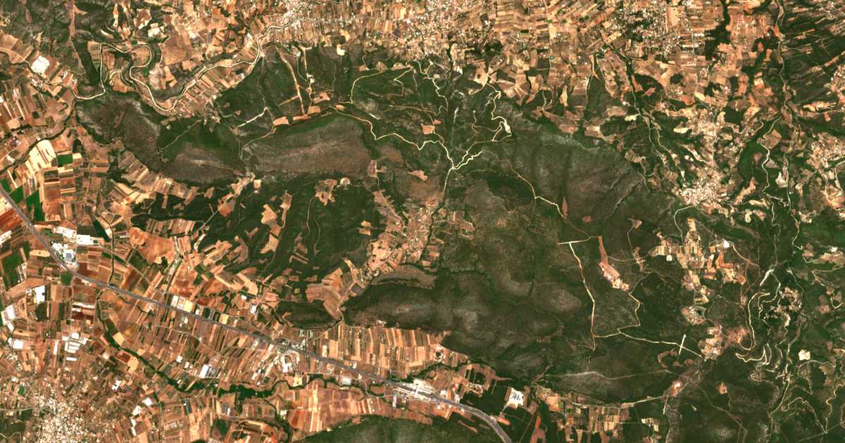 Carte satellite de Asprochóri