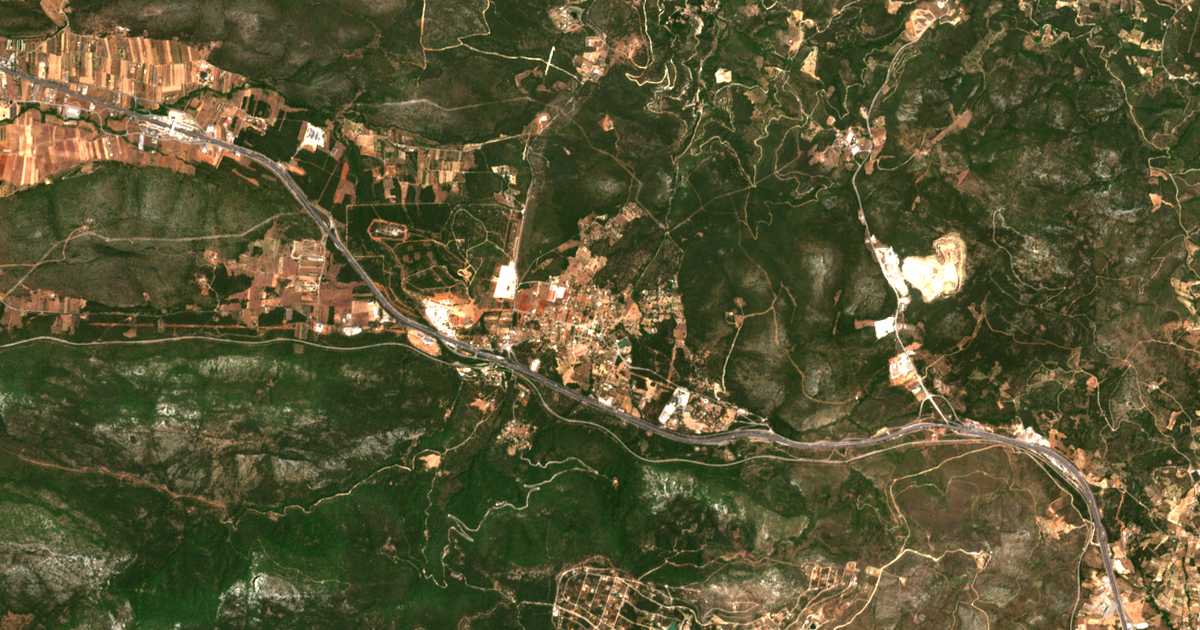 Carte satellite de Malakása