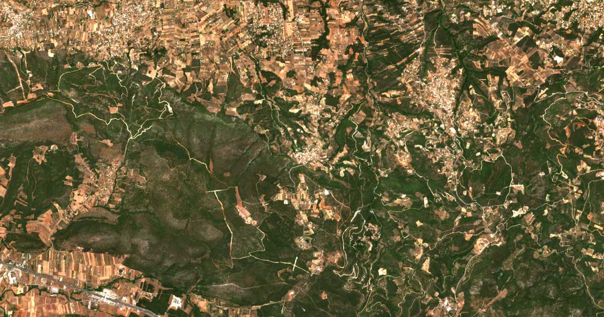 Carte satellite de Mílesi