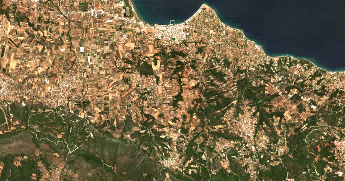 Carte satellite de Póntii