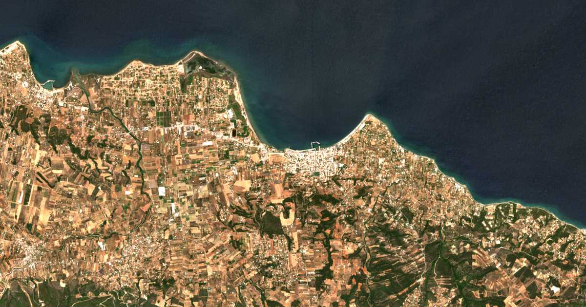 Carte satellite de Skála Oropoú