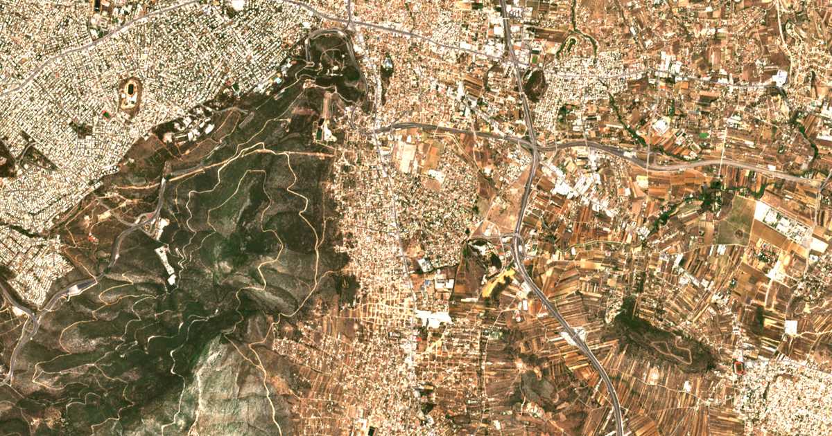 Carte satellite de Leontárion