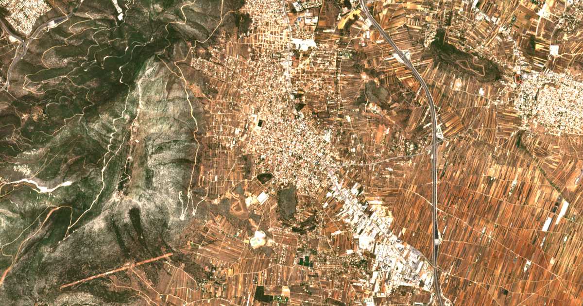Carte satellite de Péania