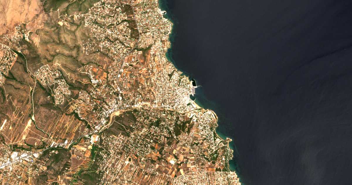 Carte satellite de Rafína