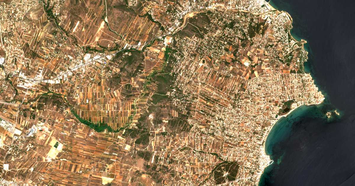 Carte satellite de Agía Kyriakí