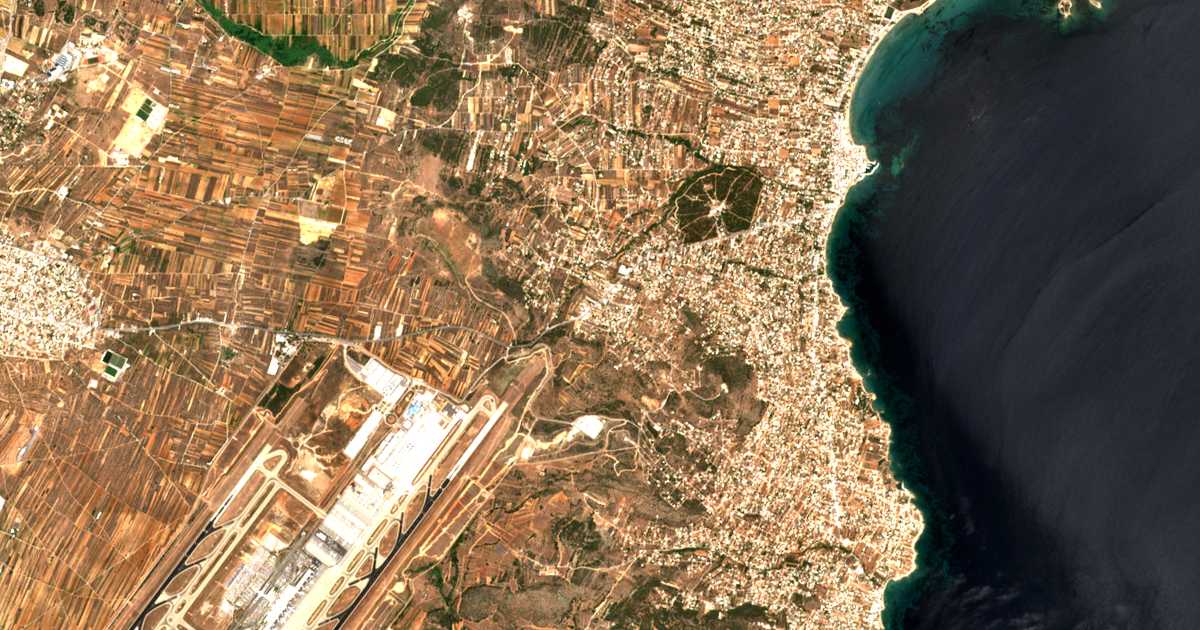Carte satellite de Ágios Ioánnis