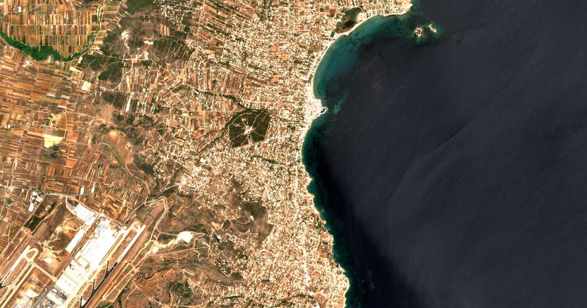 Carte satellite de Artémida