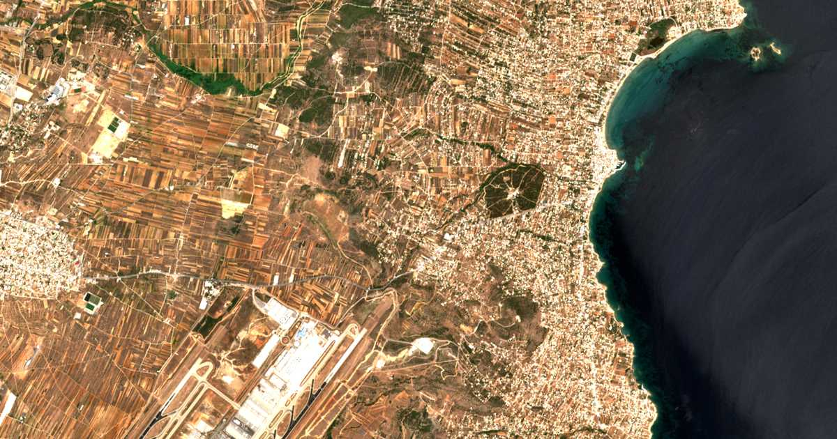 Carte satellite de Neápoli