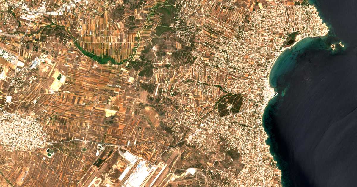 Carte satellite de Velanidiá