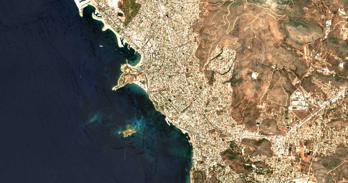 Carte satellite de Voúla