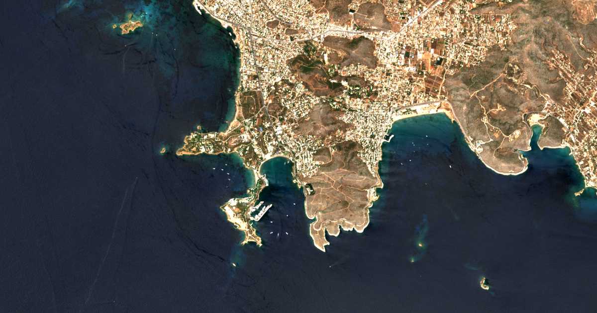 Carte satellite de Vouliagméni