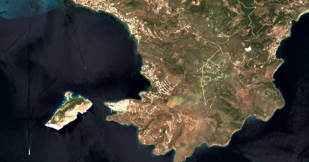 Carte satellite de Aiginítissa