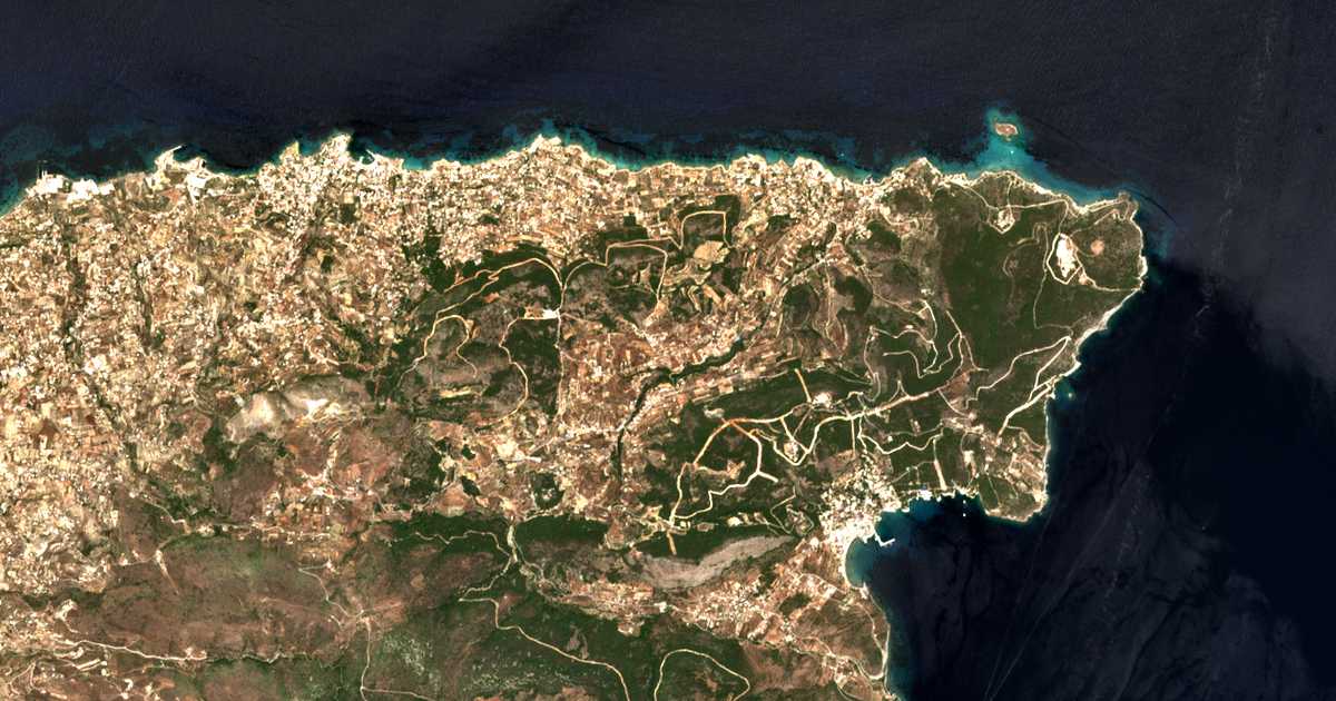 Carte satellite de Mesagrós