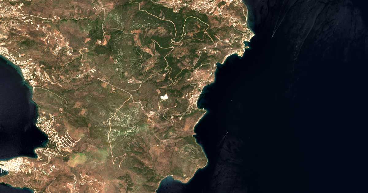 Carte satellite de Pórtes