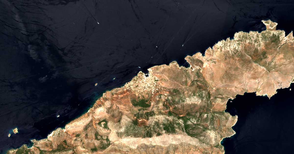 Carte satellite de Hydra