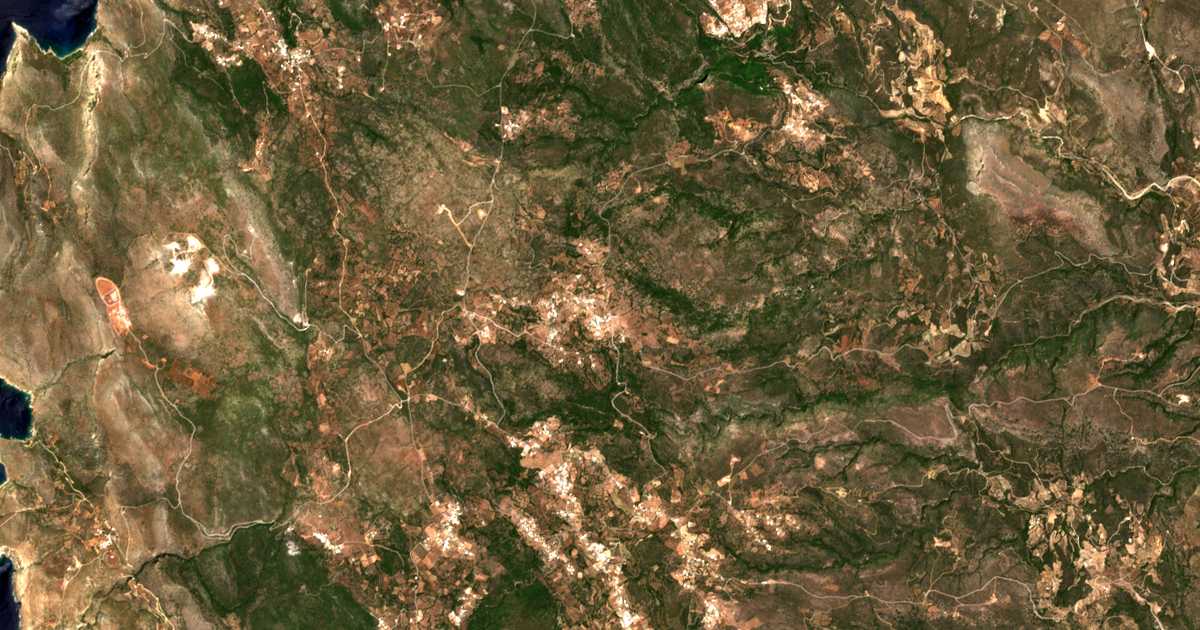 Carte satellite de Frátsia