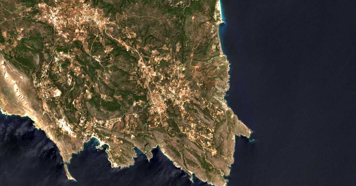 Carte satellite de Kálamos