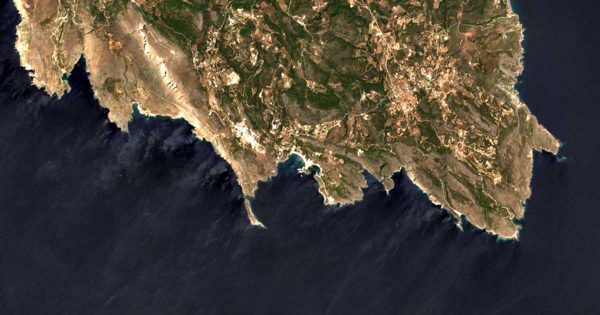 Carte satellite de Kapsáli