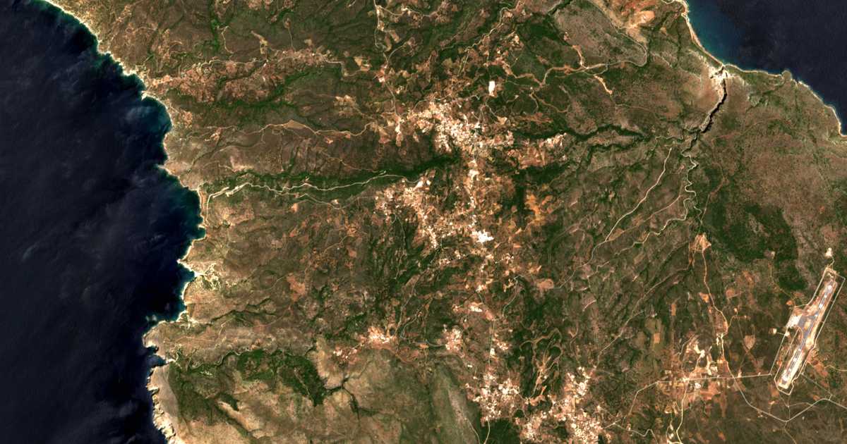 Carte satellite de Logothetiánika