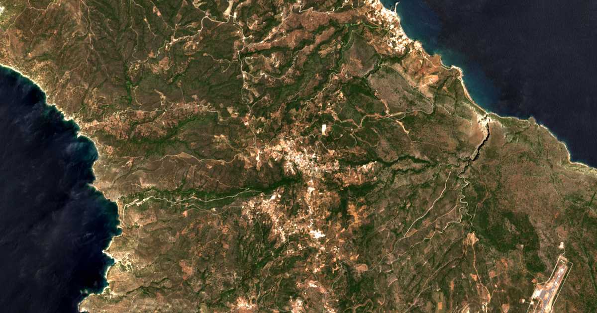 Carte satellite de Potamós