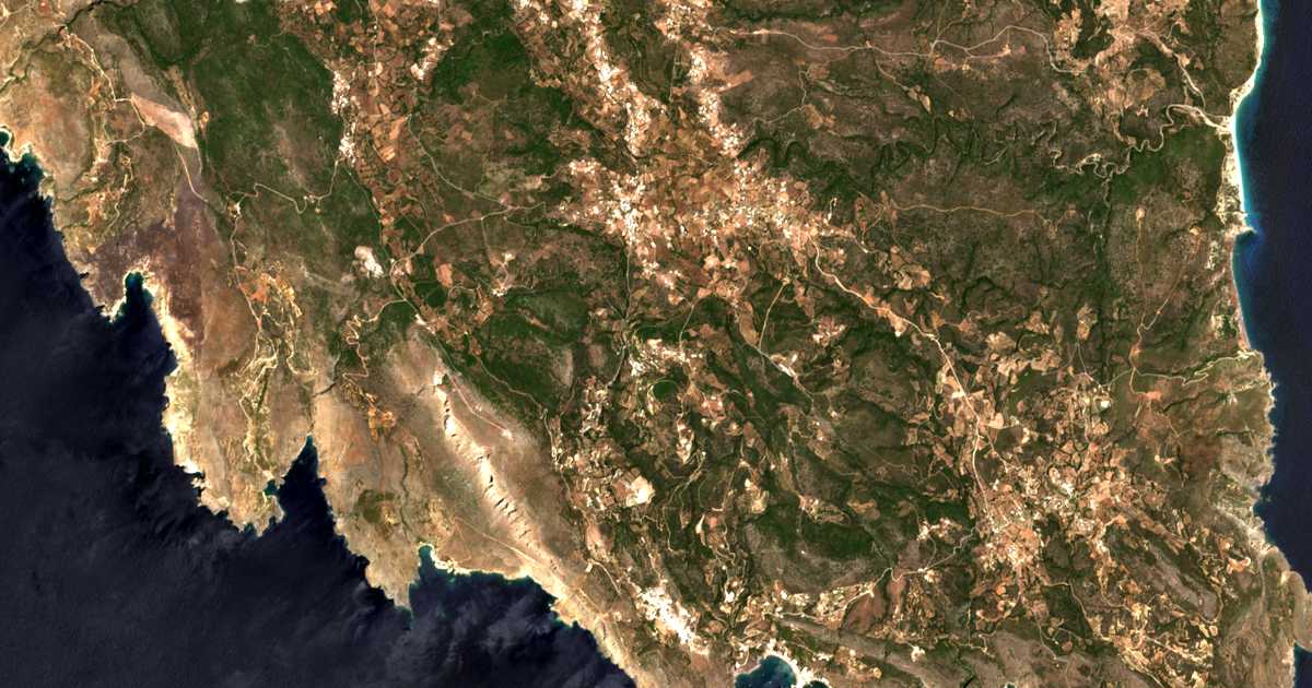 Carte satellite de Strapódion