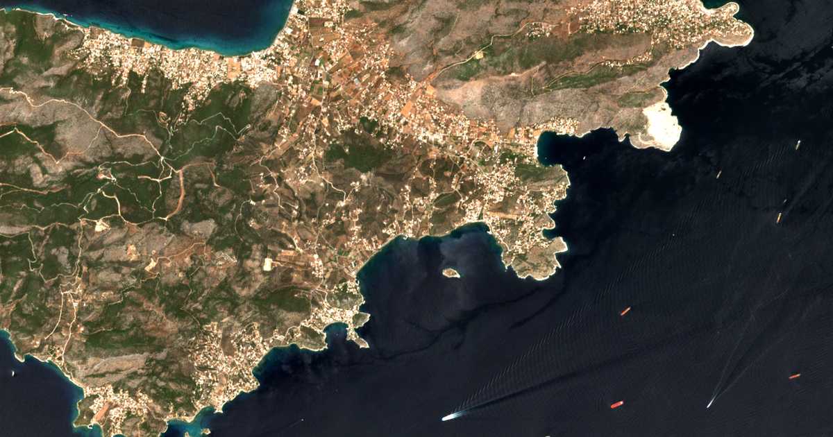 Carte satellite de Dimítrani