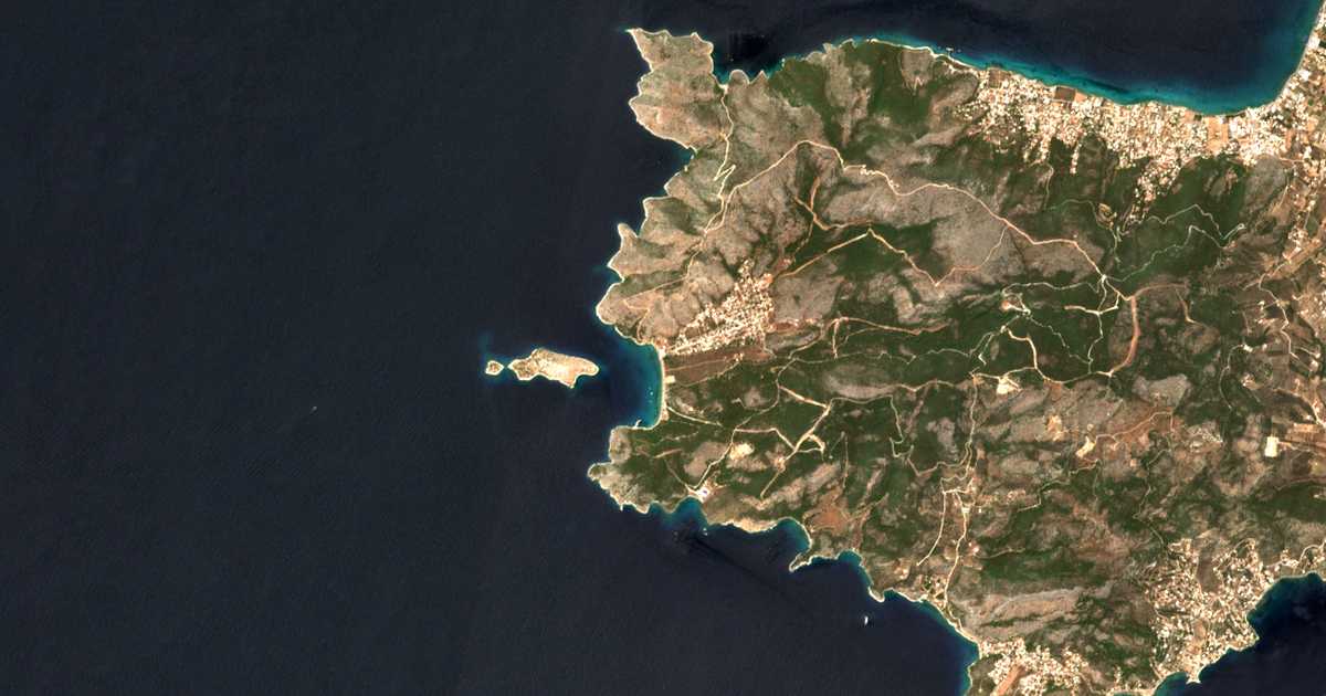 Carte satellite de Kanákia