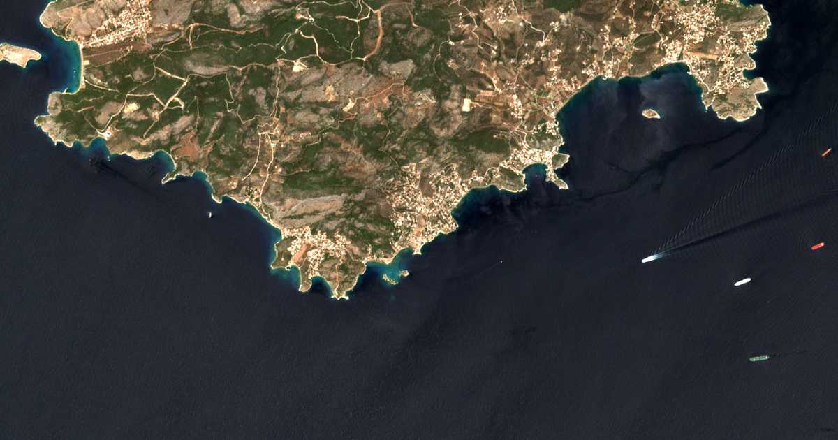 Carte satellite de Peristéria
