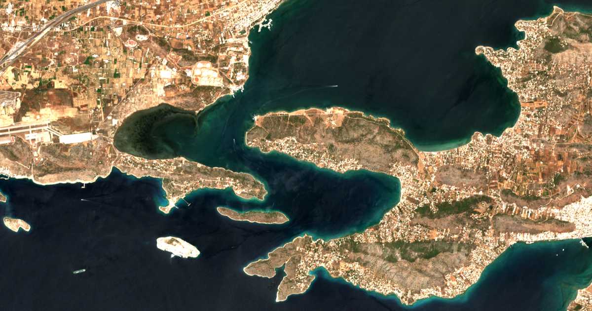 Carte satellite de Stenón