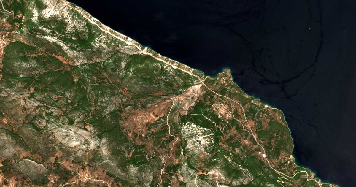 Carte satellite de Áno Fanári
