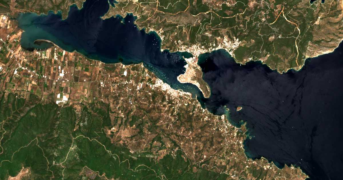 Carte satellite de Galatás