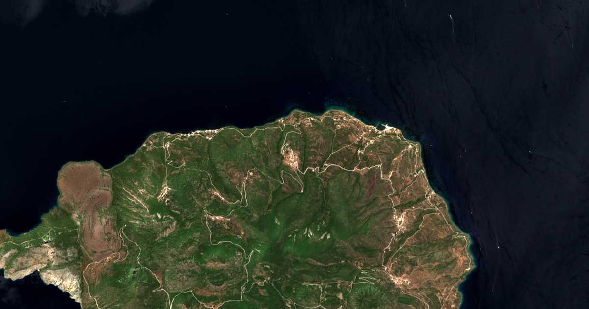 Carte satellite de Kounoupítsa