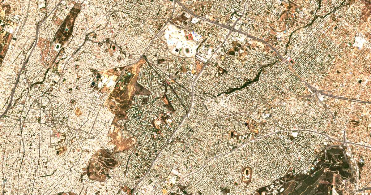 Carte satellite de Filothéi