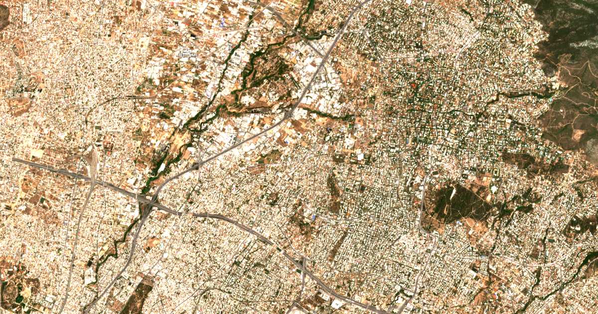 Carte satellite de Lykóvrysi