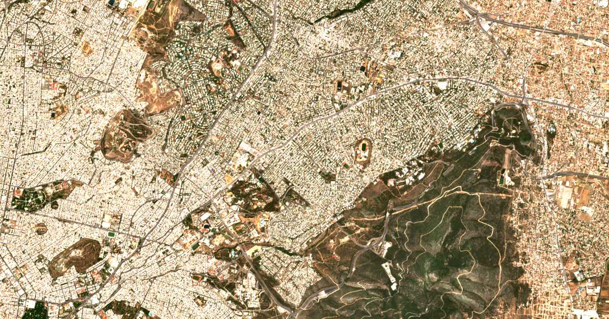 Carte satellite de Cholargós
