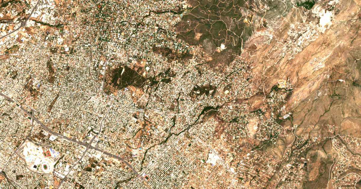 Carte satellite de Melíssia