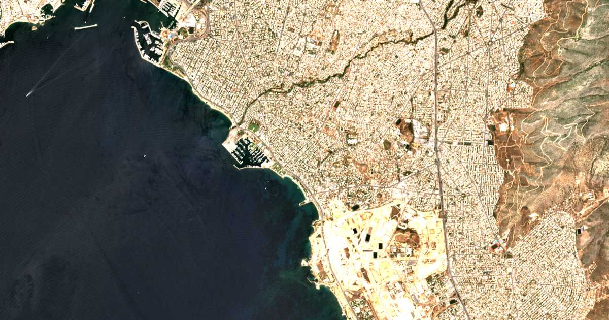 Carte satellite de Kalamákion