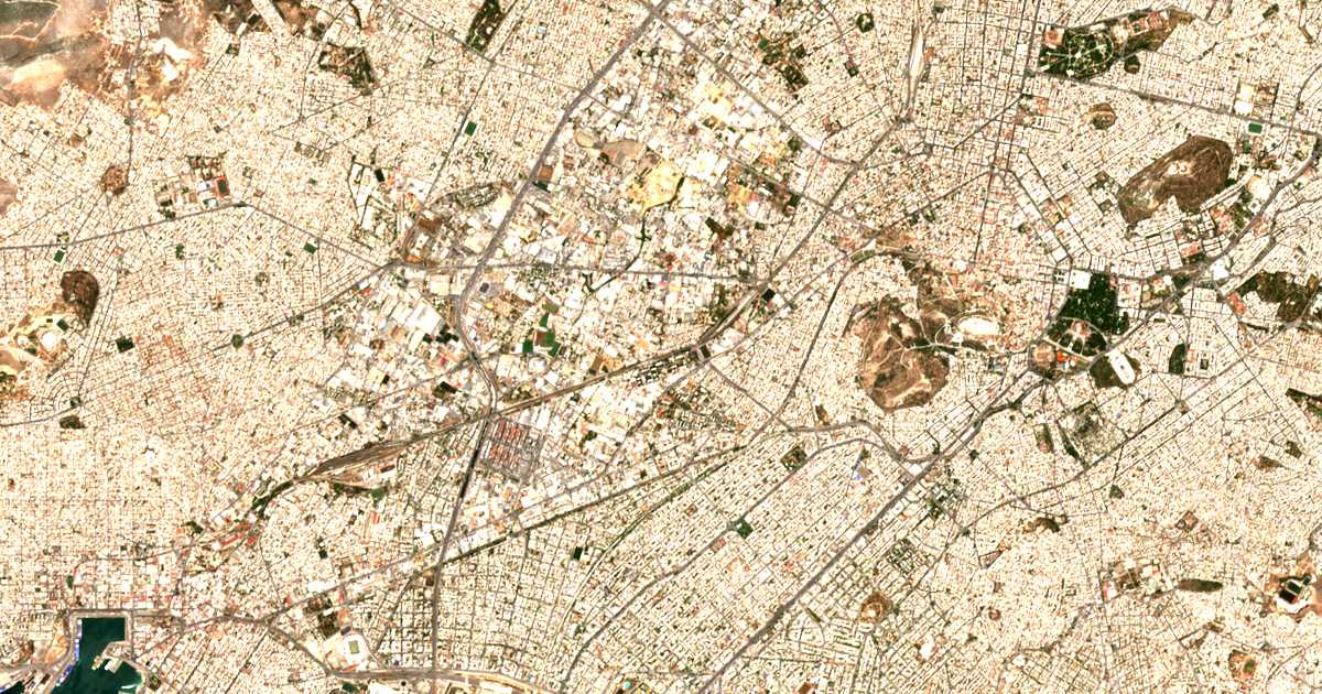 Carte satellite de Távros